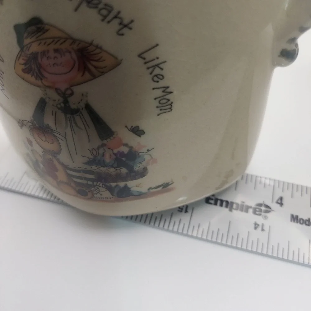 Novelty Mom Pottery Jar with Lid Nothing Warms the Heart Like Mom‎ Kitchen Decor